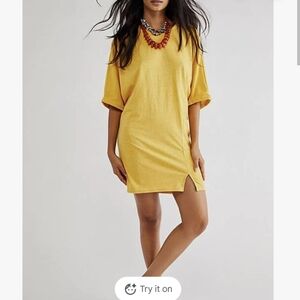 NWT Free People Free-est Good Feels Tee Mini Dress